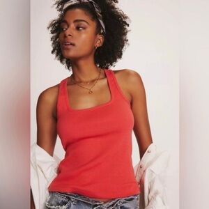 Maeve by Anthropologie Ribbed Tank Top Size Large